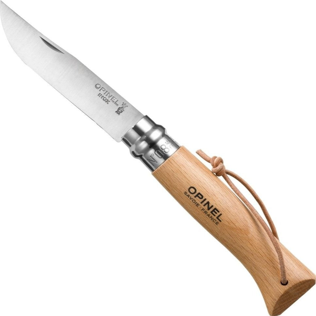 No.08 Stainless Steel Folding Knife with Lanyard